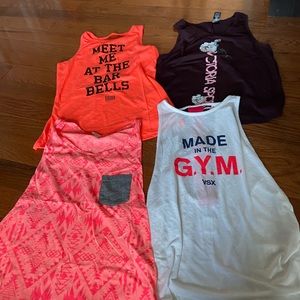 S and XS workout shirt